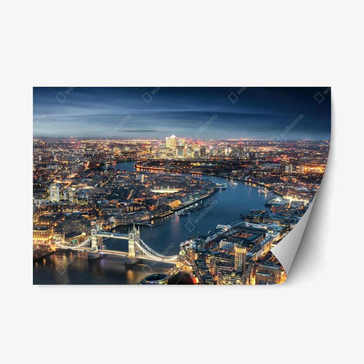 Pegatina reposicionable panorama nocturno de Tower Bridge y el río Támesis, Londres – Pixers® Pegatina reposicionable panorama nocturno de Tower Bridge y el río Támesis, Londres – Pixers®