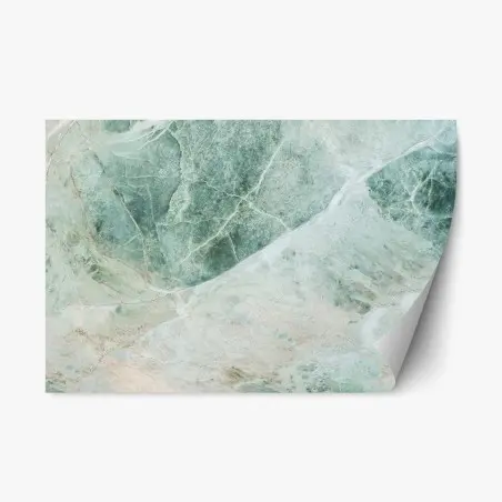 Pegatina reposicionable mármol verde - elegancia natural para paredes – Pixers®