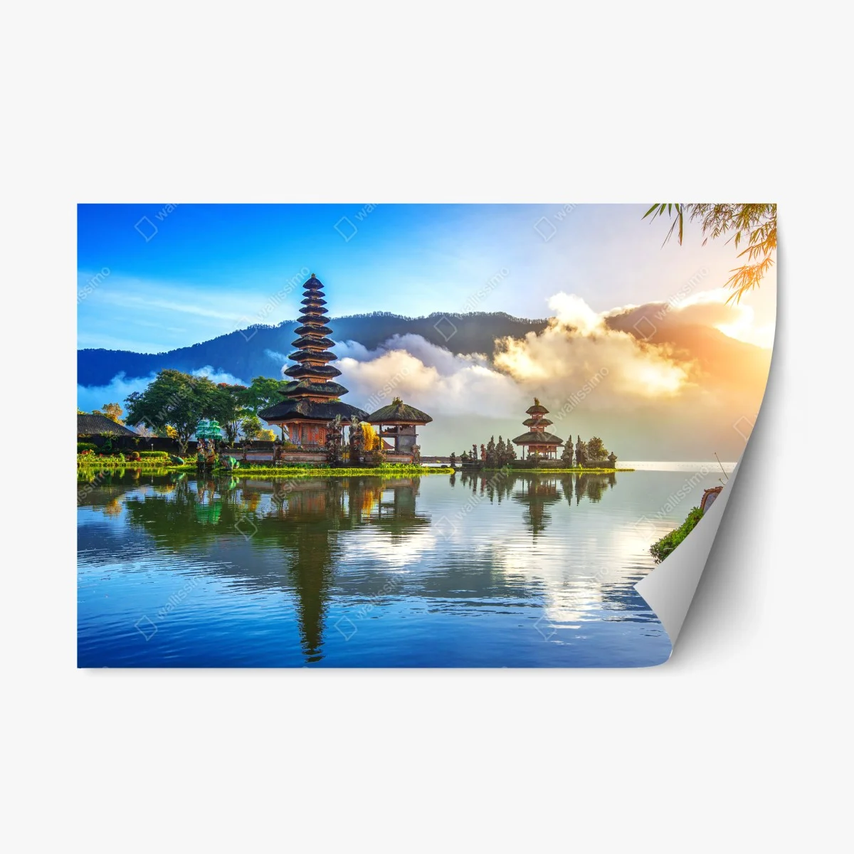 Pegatina reposicionable amanecer en Pura Ulun Danu Bratan – Pixers® Pegatina reposicionable amanecer en Pura Ulun Danu Bratan – Pixers®