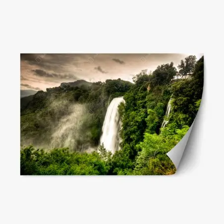 Pegatina reposicionable cascadas de Marmore en Umbria: oasis de agua y verdor – Pixers®