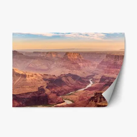 Pegatina reposicionable Gran Cañón al atardecer, vista del río Colorado – Pixers®