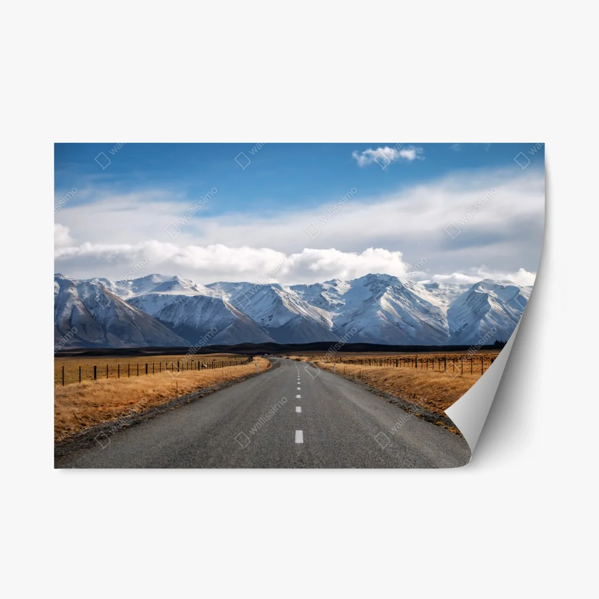 Pegatina reposicionable carretera hacia montañas nevadas en Nueva Zelanda – Pixers® Pegatina reposicionable carretera hacia montañas nevadas en Nueva Zelanda – Pixers®