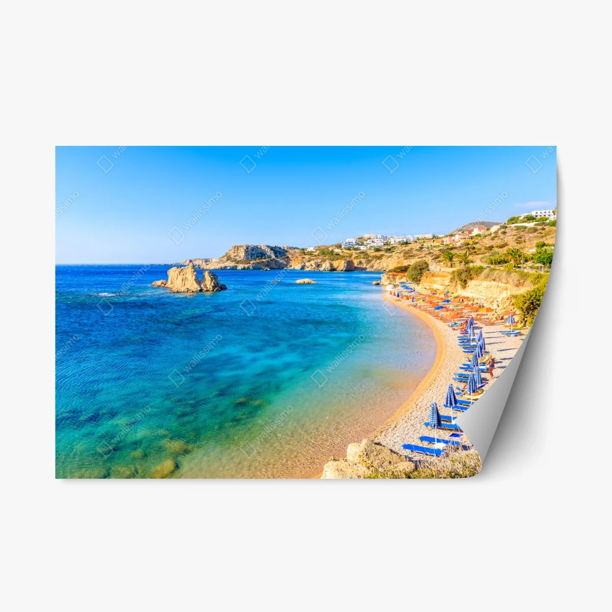 Pegatina reposicionable vista panorámica de la bahía de Ammopi, Karpathos, Grecia – Pixers® Pegatina reposicionable vista panorámica de la bahía de Ammopi, Karpathos, Grecia – Pixers®