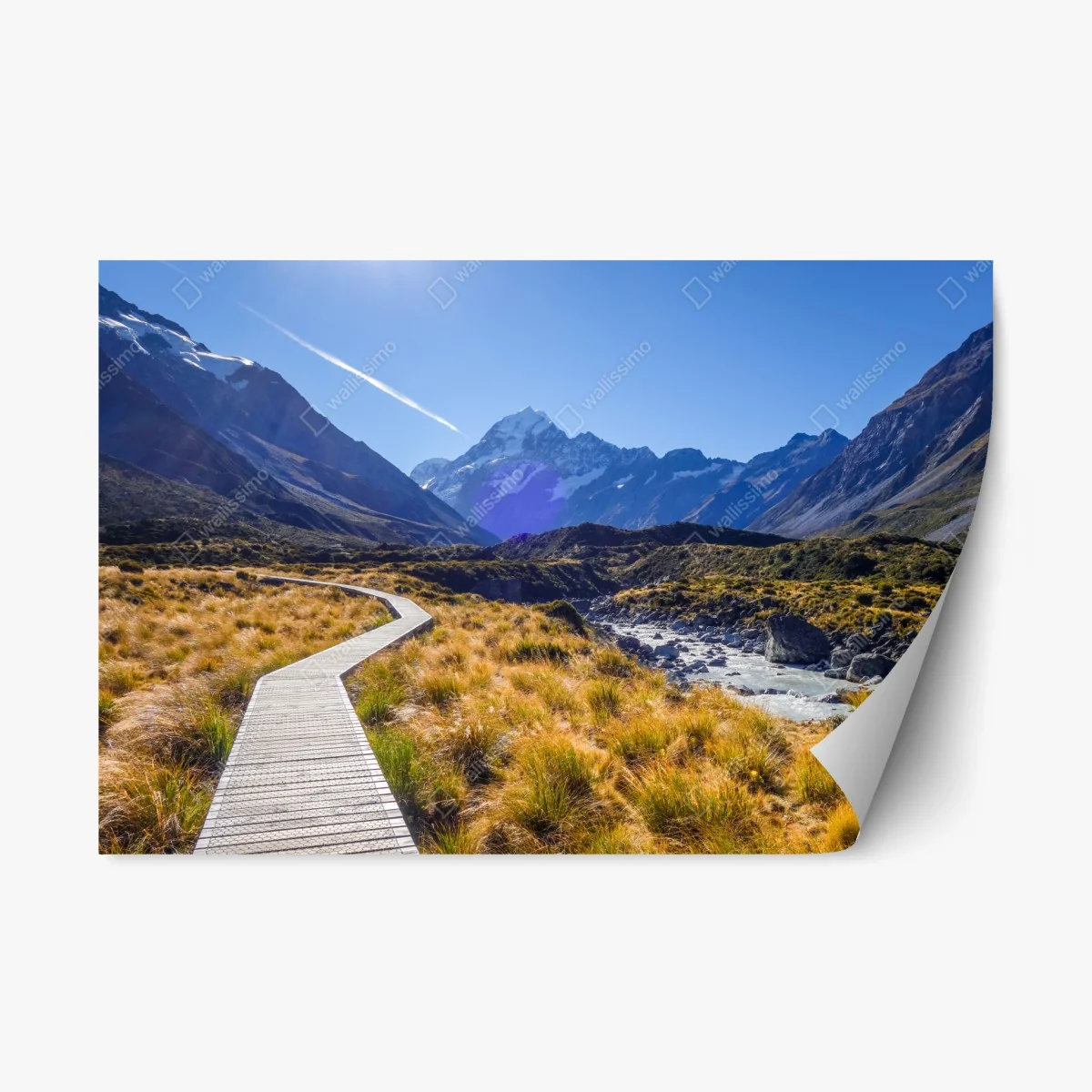 Pegatina reposicionable sendero del valle Hooker en Aoraki Mount Cook – Pixers® Pegatina reposicionable sendero del valle Hooker en Aoraki Mount Cook – Pixers®
