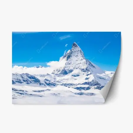 Pegatina reposicionable cima nevada del Matterhorn – Pixers®