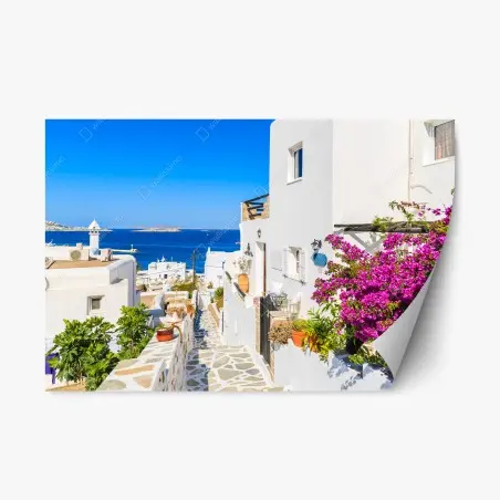 Pegatina reposicionable paseo luminoso en Mykonos – Pixers®