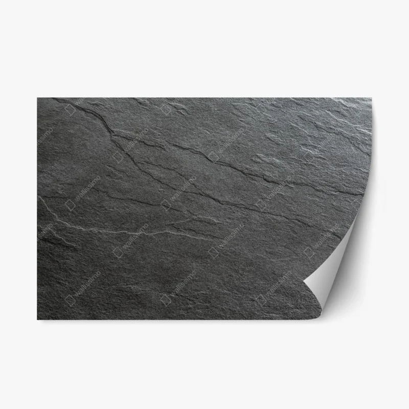 Pegatina reposicionable textura de pizarra gris para decoración minimalista