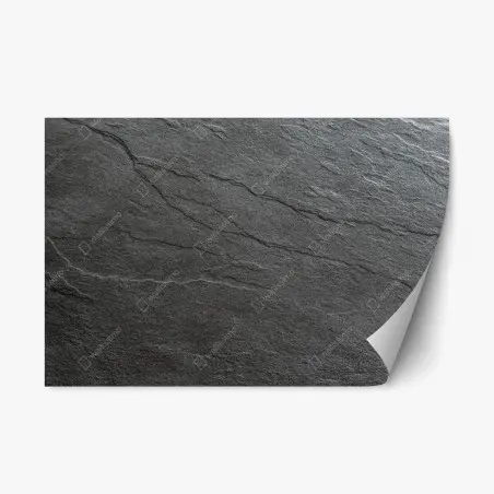Pegatina reposicionable textura de pizarra gris para decoración minimalista – Pixers®