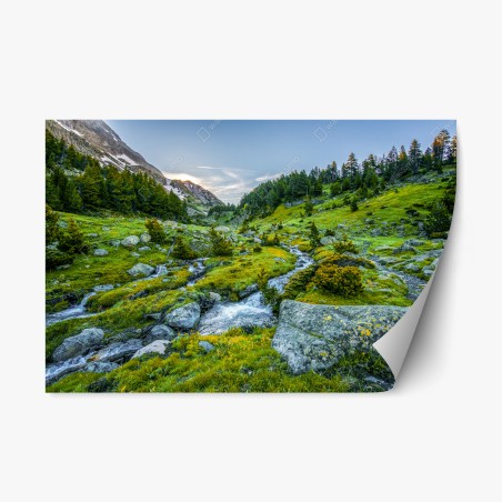 Pegatina reposicionable paisaje alpino en Posets y Maladeta – Pixers®