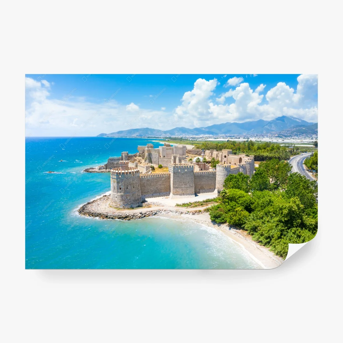 Fotomural castillo costero junto al mar turquesa – Pixers® Fotomural castillo costero junto al mar turquesa – Pixers®