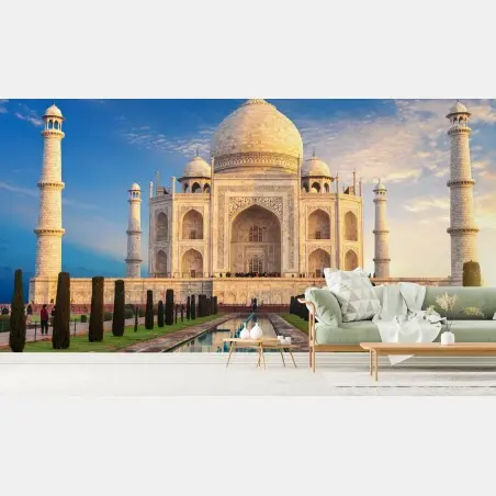 Fotomural Taj Mahal al amanecer en Agra – Pixers®