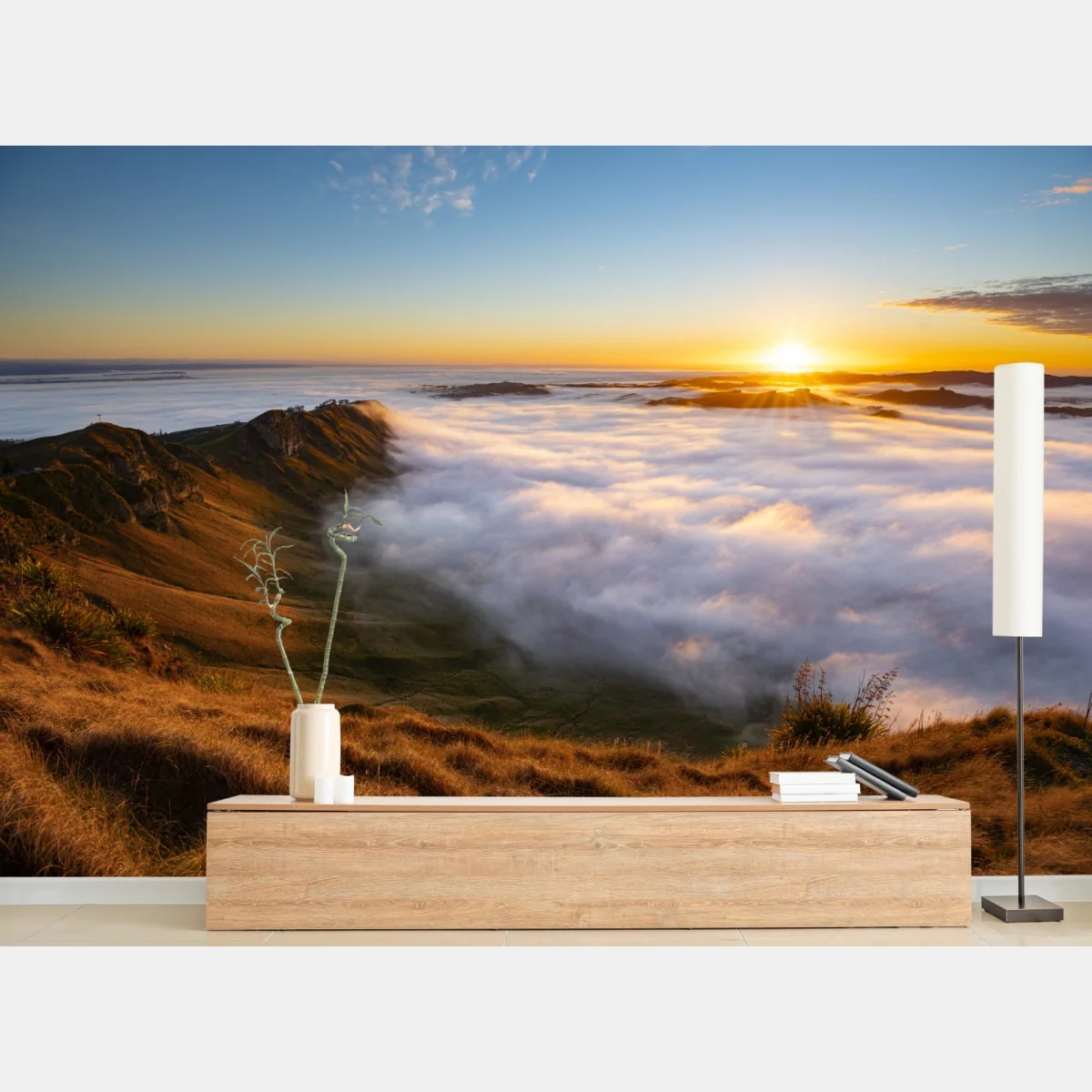 Fotomural amanecer sobre valle de niebla – Pixers® Fotomural amanecer sobre valle de niebla – Pixers®