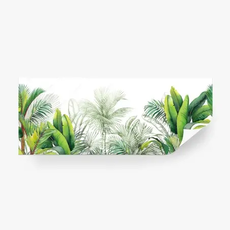 Fotomural follaje tropical en acuarela – Pixers®