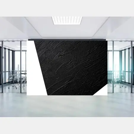 Fotomural textura negra en relieve para decoración de paredes – Pixers®