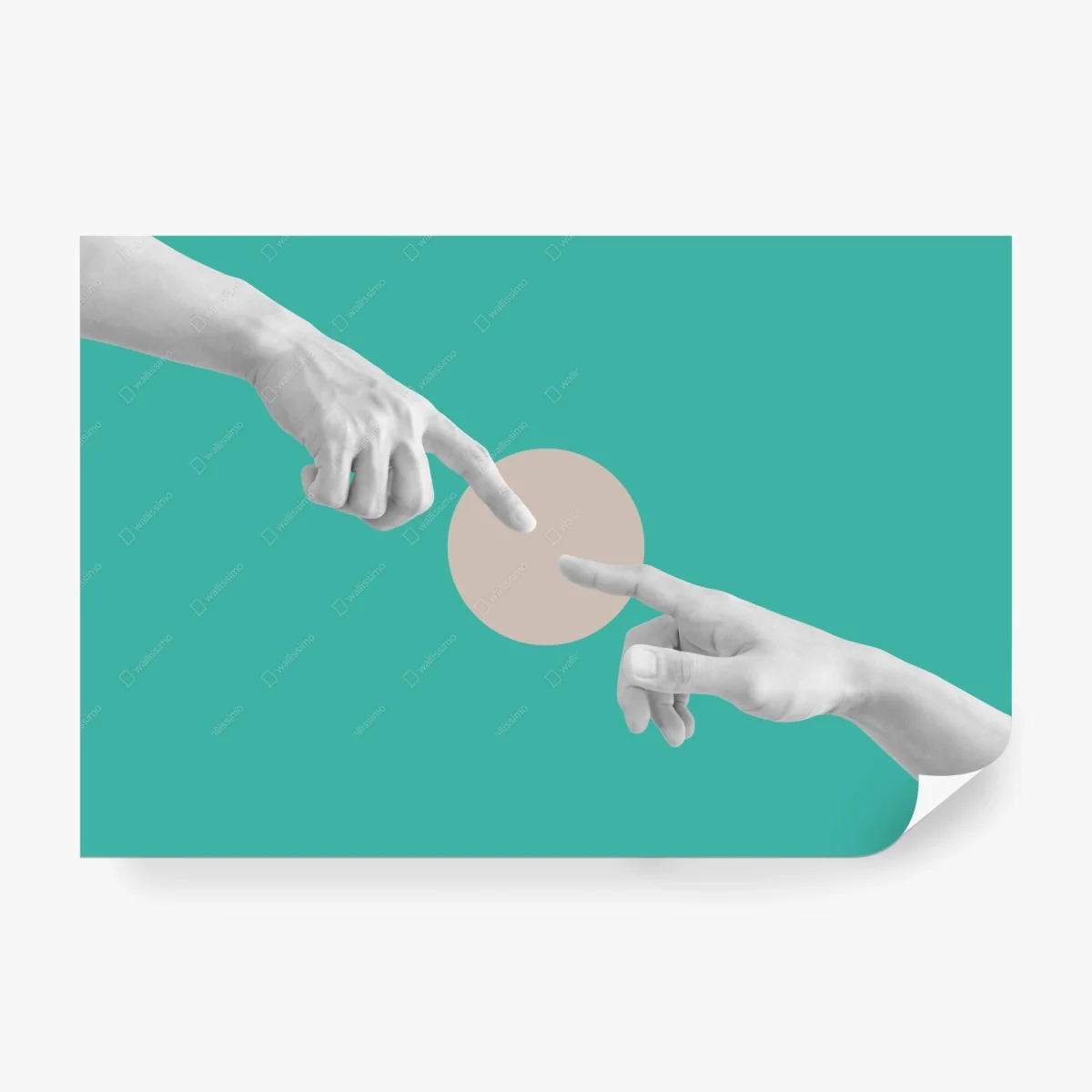 Fotomural conexión de dedos minimalista – Pixers® Fotomural conexión de dedos minimalista – Pixers®