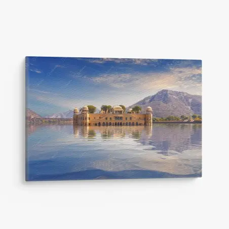 Cuadro en lienzo palacio flotante de Jaipur – Pixers®