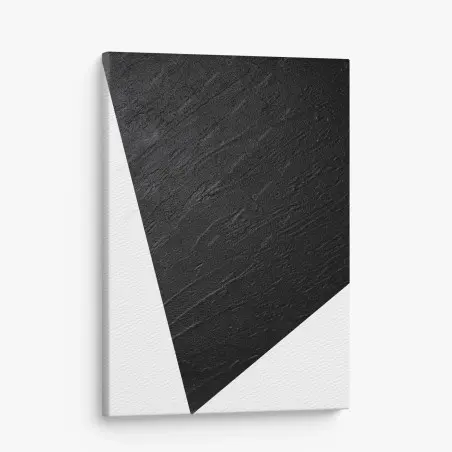Cuadro en lienzo textura negra en relieve para decoración de paredes – Pixers®