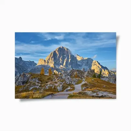 Póster atardecer en las cumbres rocosas – Pixers®