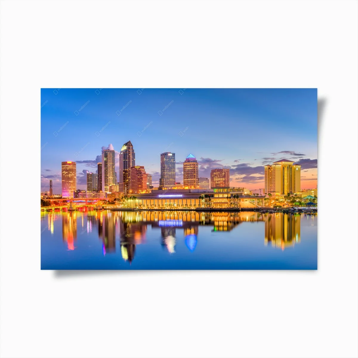 Póster impresionante skyline de Tampa al atardecer – Pixers® Póster impresionante skyline de Tampa al atardecer – Pixers®