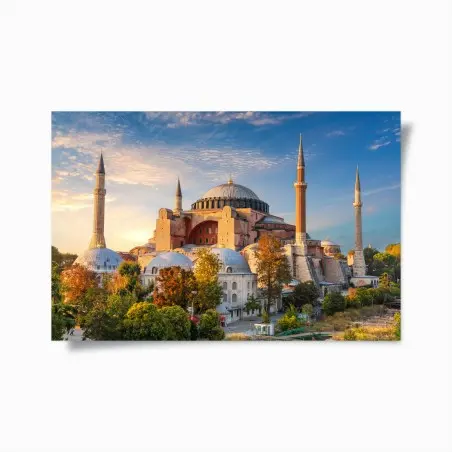 Póster amanecer sobre Hagia Sophia en Estambul – Pixers®