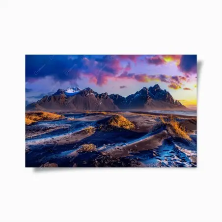 Póster amanecer en Vestrahorn, Islandia – Pixers®