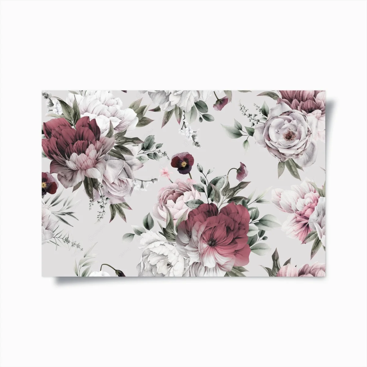 Póster patrón floral romántico en acuarela – Pixers® Póster patrón floral romántico en acuarela – Pixers®