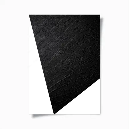 Póster textura negra en relieve para decoración de paredes – Pixers®