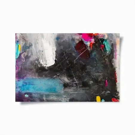 Póster explosión abstracta de color y textura – Pixers®