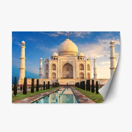 Pegatina reposicionable Taj Mahal al amanecer en Agra – Pixers®