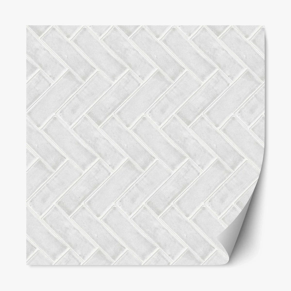 Pegatina reposicionable patrón en espiga de azulejos blancos – Pixers® Pegatina reposicionable patrón en espiga de azulejos blancos – Pixers®
