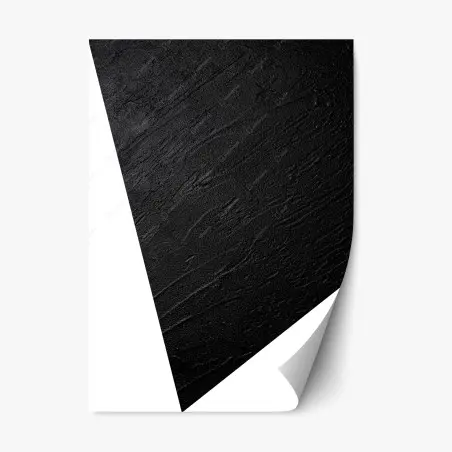 Pegatina reposicionable textura negra en relieve para decoración de paredes – Pixers®