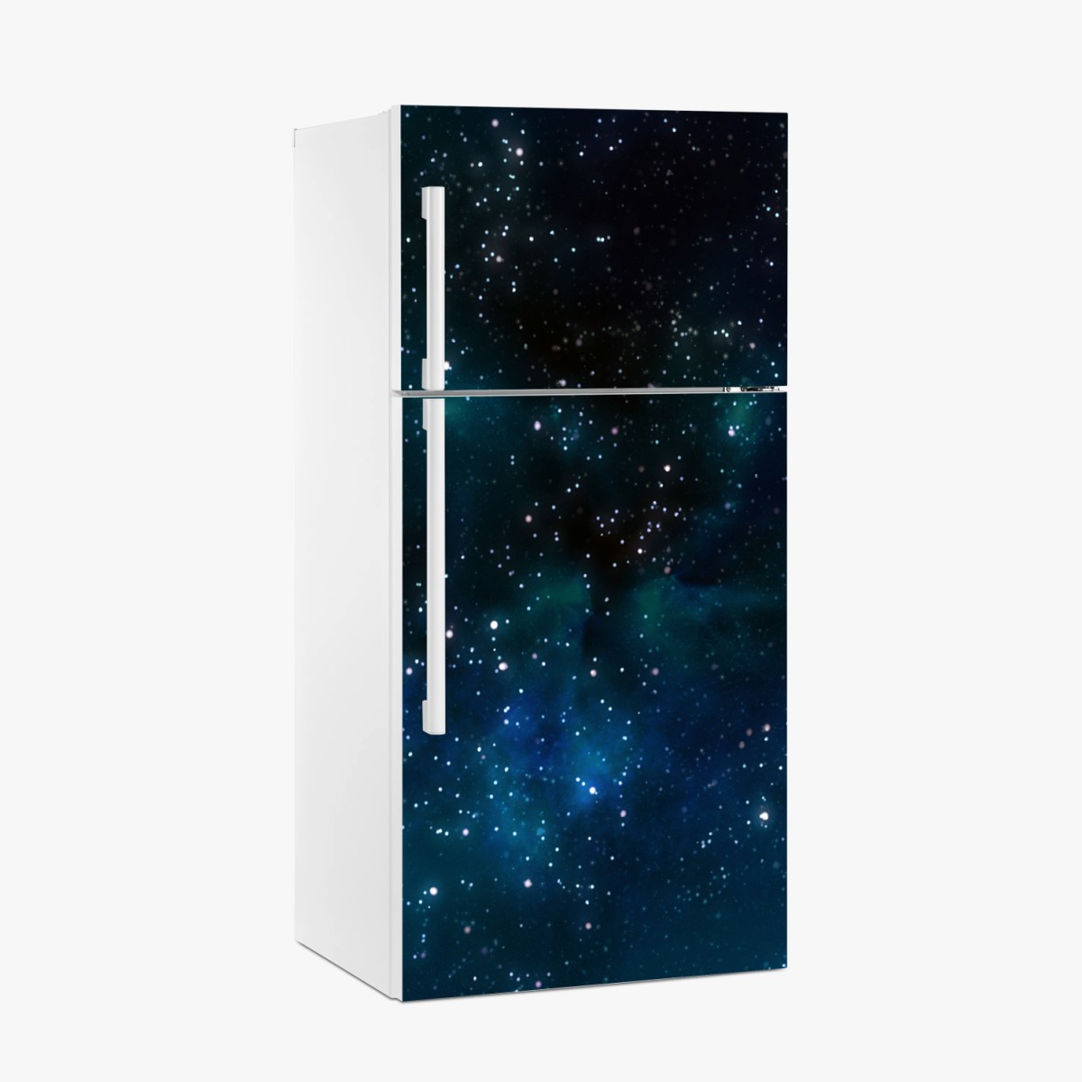 Pegatina para frigorífico cielo estrellado con nebulosas azules – Pixers®