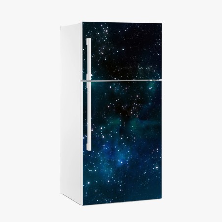 Pegatina para frigorífico cielo estrellado con nebulosas azules – Pixers®