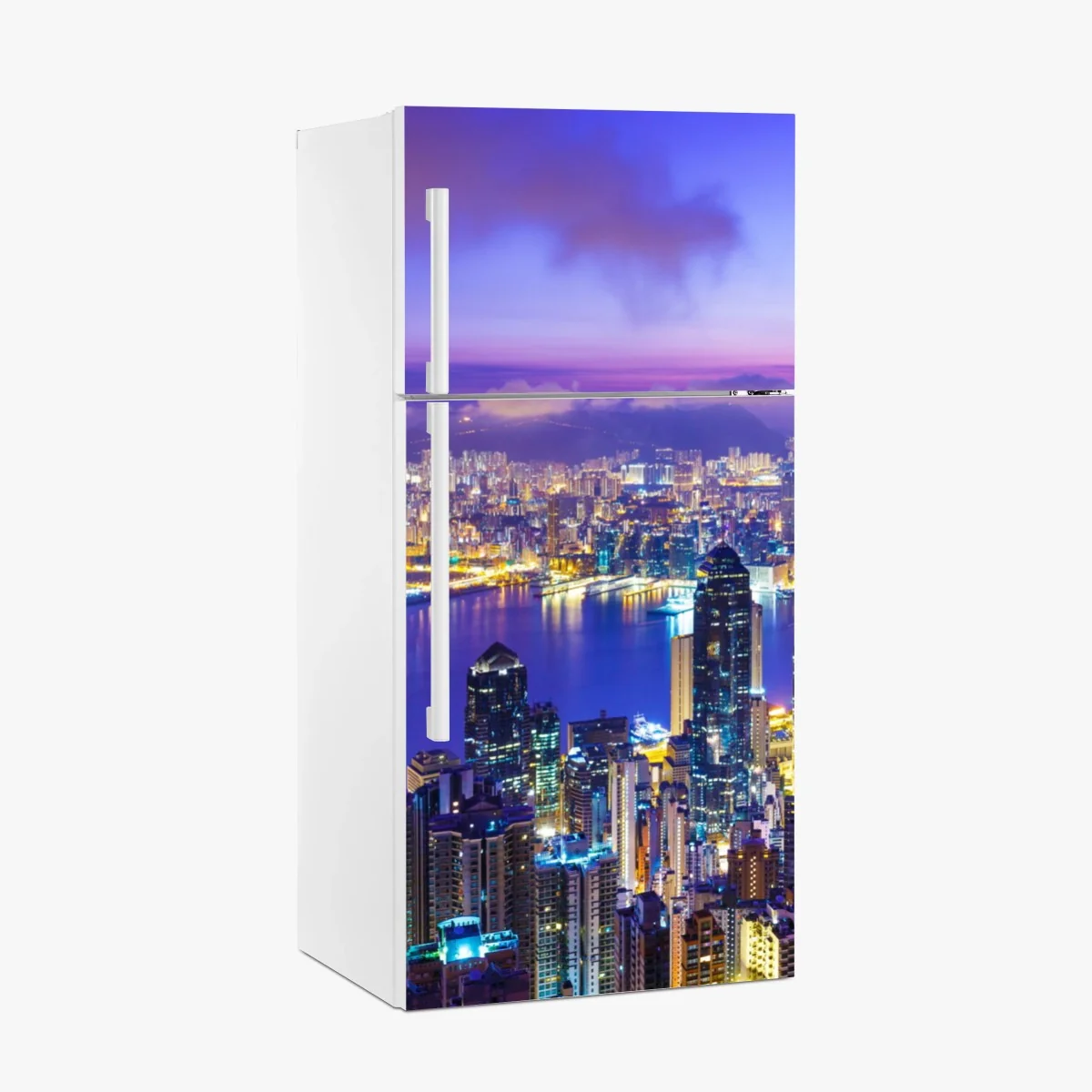 Pegatina para frigorífico amanecer sobre Hong Kong, horizonte vibrante – Pixers® Pegatina para frigorífico amanecer sobre Hong Kong, horizonte vibrante – Pixers®