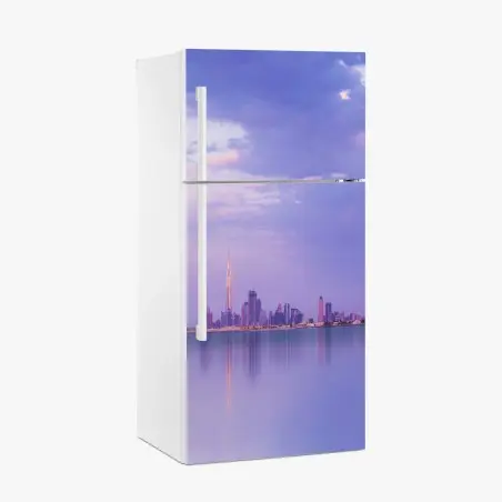 Pegatina para frigorífico amanecer violeta en Dubai – Pixers®