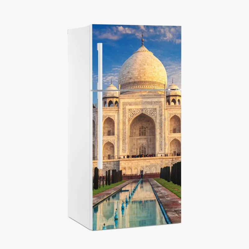 Pegatina para frigorífico Taj Mahal al amanecer en Agra