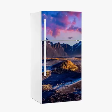Pegatina para frigorífico amanecer en Vestrahorn, Islandia – Pixers®
