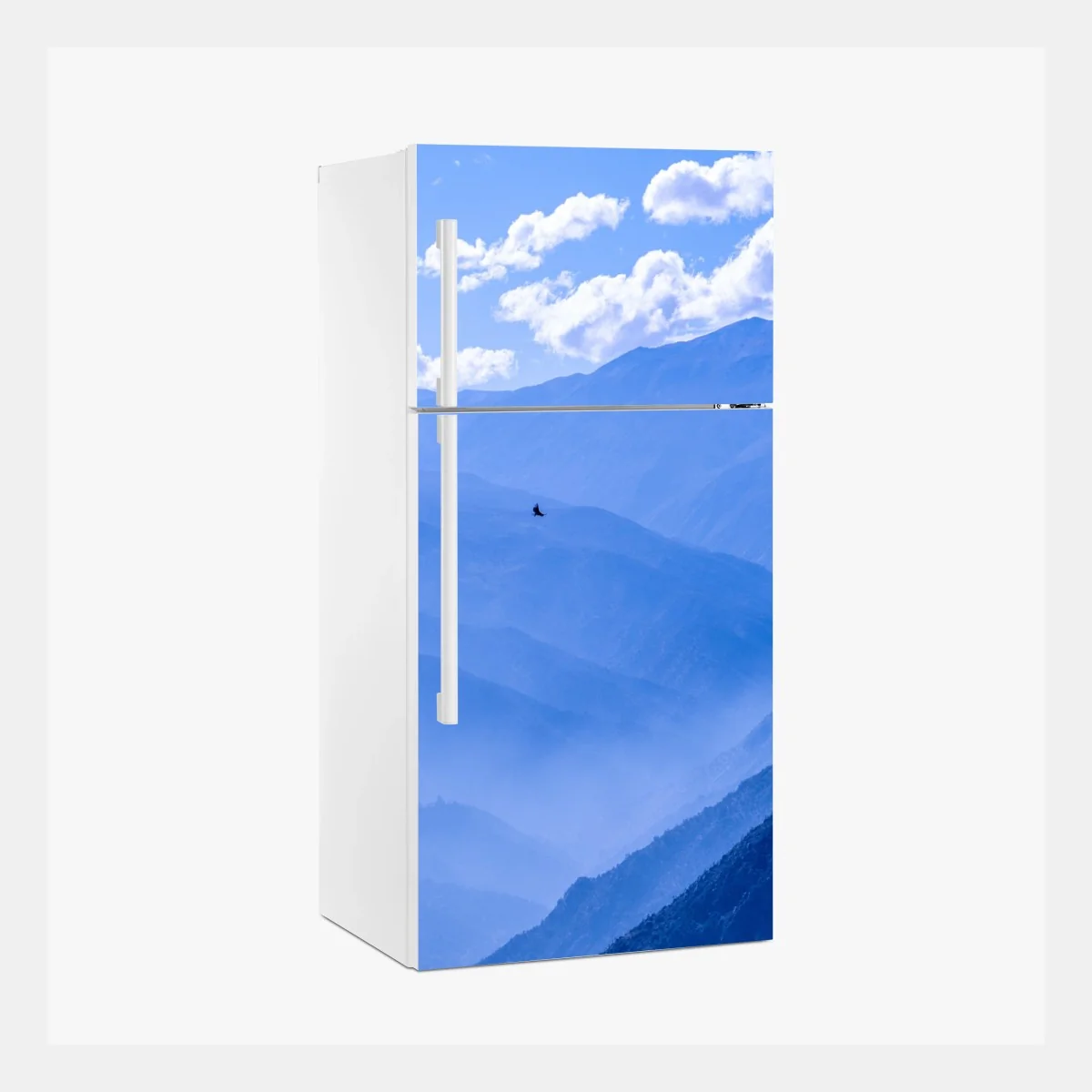Pegatina para frigorífico paisaje de montañas azules en capas – Pixers® Pegatina para frigorífico paisaje de montañas azules en capas – Pixers®