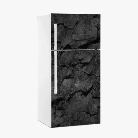 Pegatina para frigorífico textura rocosa oscura para decoración de pared – Pixers®