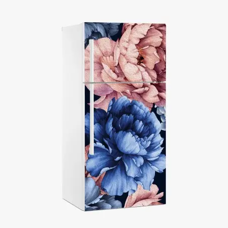 Pegatina para frigorífico estampado floral de peonías en acuarela – Pixers®
