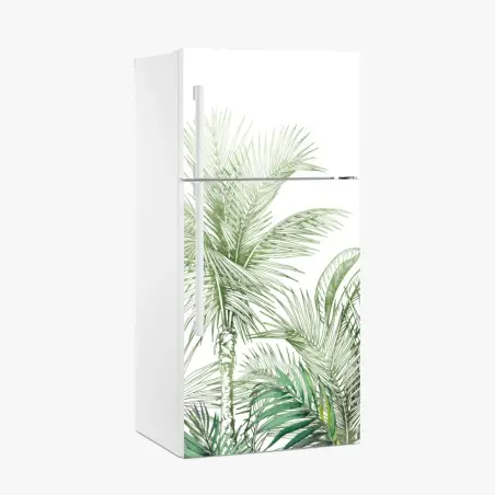Pegatina para frigorífico follaje tropical en acuarela – Pixers®