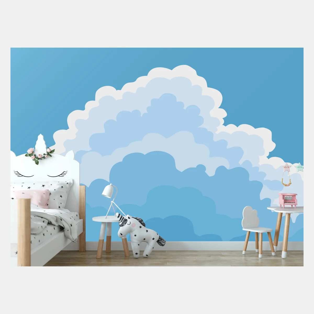 Fotomural cielo sereno con nubes y avión – Pixers® Fotomural cielo sereno con nubes y avión – Pixers®