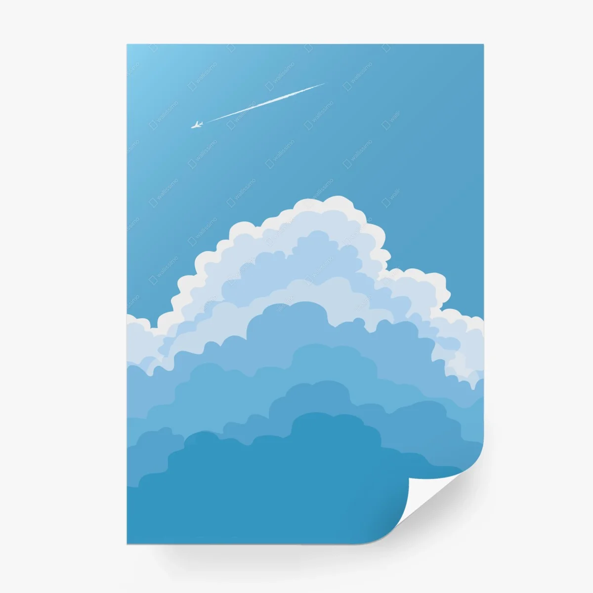 Fotomural cielo sereno con nubes y avión – Pixers® Fotomural cielo sereno con nubes y avión – Pixers®