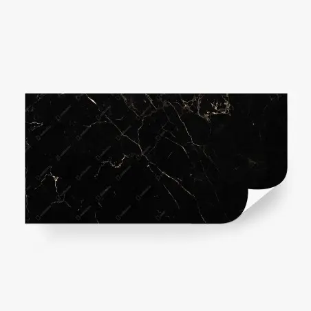 Fotomural mármol negro con vetas doradas – Pixers®
