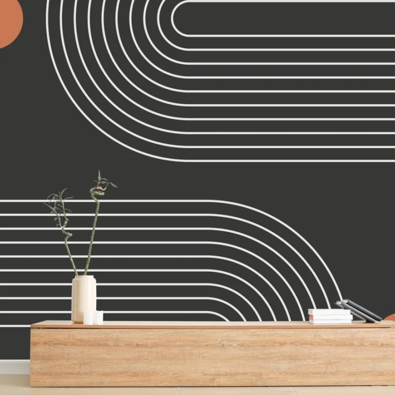 Fotomural arte de pared geométrico minimalista