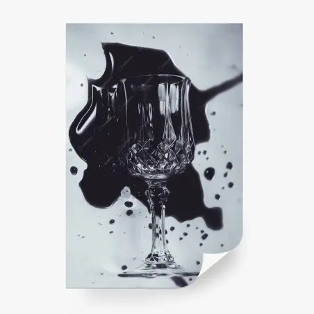 Fotomural copa de cristal en movimiento – Pixers®