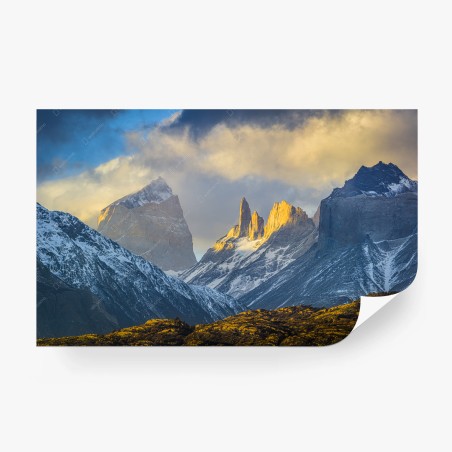 Fotomural amanecer en Torres del Paine – Pixers®