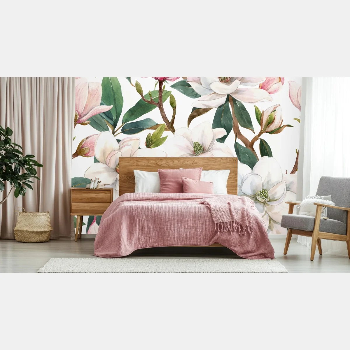 Fotomural magnolias en acuarela sobre fondo blanco – Pixers® Fotomural magnolias en acuarela sobre fondo blanco – Pixers®