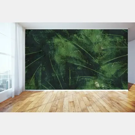 Fotomural follaje tropical en tonos verdes – Pixers®