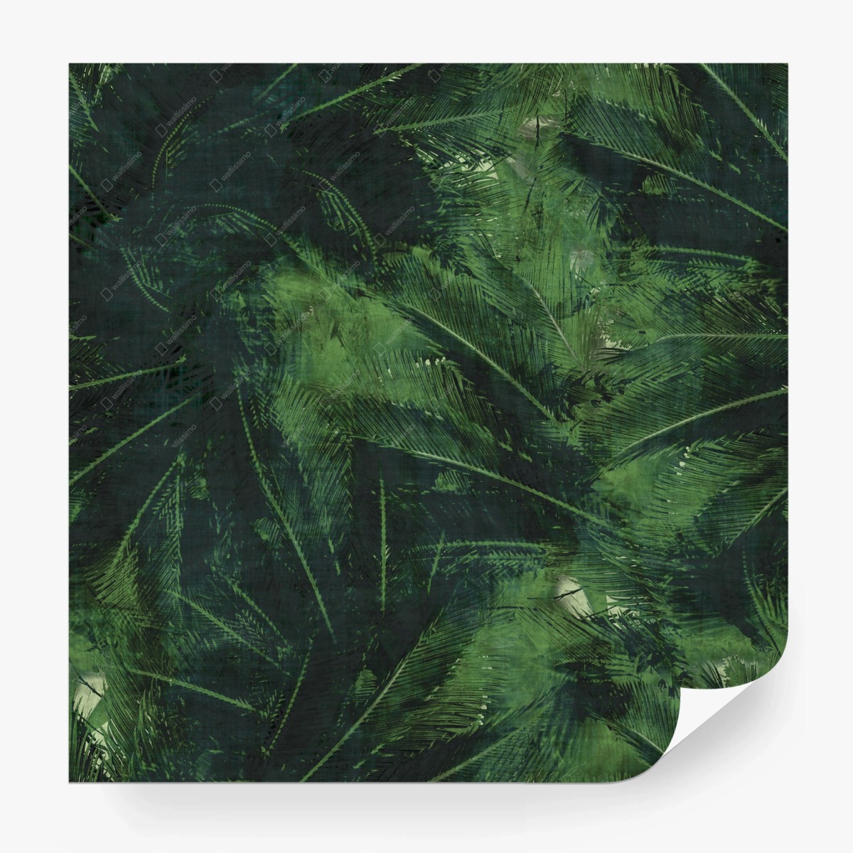 Fotomural follaje tropical en tonos verdes – Pixers®